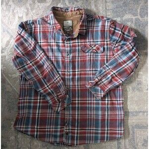 Legendary Whitetails Shirt Men's 4XL Big & Tall Buck Camp Flannel Plaid Cotton